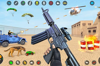 create a custom shooting or fps game for mobile or PC