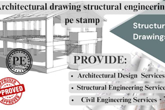 stamp design architectural drawing floor plan licensed architect city permit
