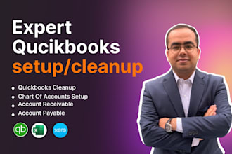 set up and clean up your quickbooks and xero accounts