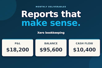 do xero bookkeeping, bank reconciliation, setup and cleanup