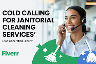 set appointments for your janitorial cleaning services and cold calls
