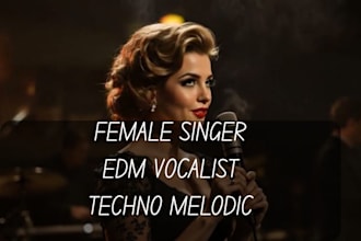 create soft edm afrobeat melodic singer in english or spanish female vocalist