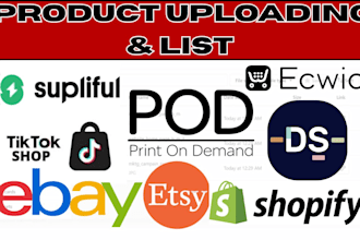 upload list supliful autods dsers printify products to tiktok shop etsy shopify