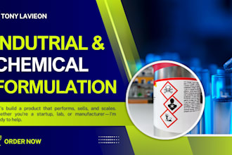 formulate industrial chemical, paint, polymer and product development