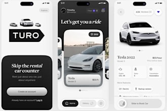 car rental app turo rental app car hire app car rental car IOS booking app