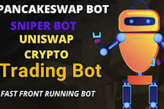 develop crypto trading bot, dex arbitrage bot, pancakeswap bot, uniswap bot