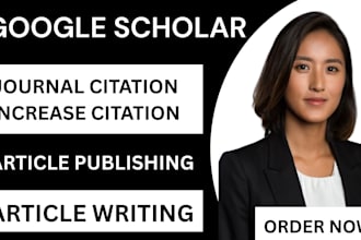 write your article in google scholar with index journal citations