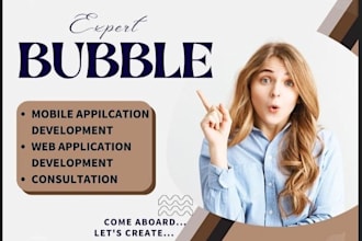 develop bubble app website bubble mvp saas bubble app developer