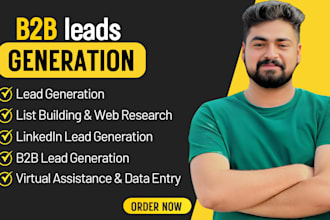 do b2b lead generation and linkedin leads and prospect email list building