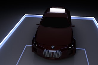 craft bmw vehicle, cgi motor render,animation video,f1 3d printing, maya car rig