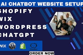do automated shopify chatbot website ai chatbot wix wordpress chatgbt