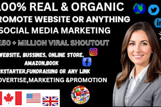 promote website business amazon ebay shopee book product brand blog or any link