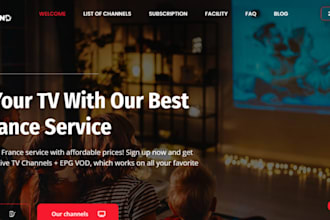 provide m3u playlist, reseller subscription, live channel, server and panel