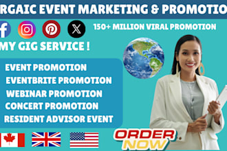 eventbrite promotion, webinar marketing, concert, resident advisor, ticket sales
