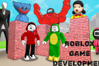 do full roblox game creation, full game development