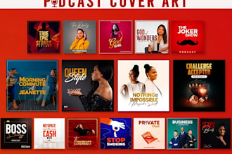 design exceptional unique podcast logo, podcast design or podcast cover art