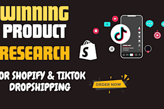 get winning product shopify  and tiktok store dropshipping store