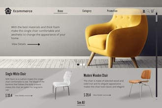 design ecommerce website with store and chat bot, email automation and CRM