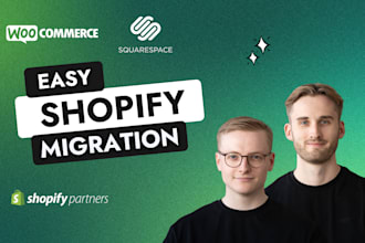 move your woocommerce or squarespace store to shopify