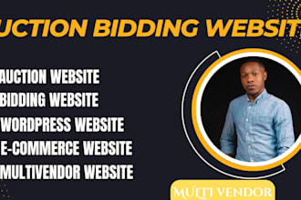 design a scalable multi vendor auction website with wordpress and woocommerce
