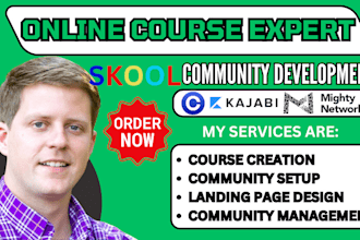 setup skool community circle so mighty network skool kajabi skool online course