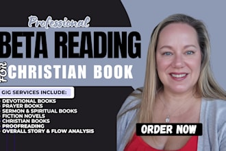 beta read christian book devotional prayer journal developmental book editor