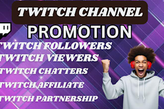 do twitch promotion to get twitch viewers and chatters