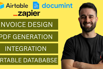 generate invoice pdf from airtable using documint and zapier automation expert