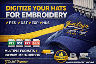 do professional embroidery digitizing and logo digitizing