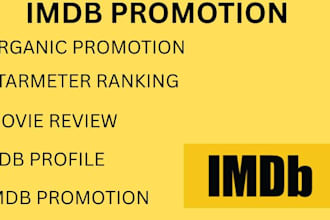 promote your imdb movie with ratings