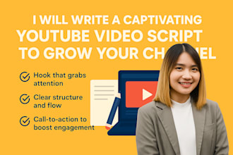 write a captivating youtube video script to grow your channel