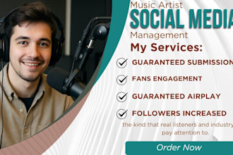 be your music social media manager content creator college radio submission