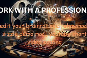 edit your brainrot reel, showreel, sizzle demo reel, youtube short video editing