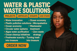 do ocean biodiversity, assigned, water innovation, and plastic waste solutions
