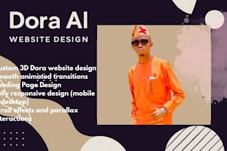 create design dora 3d website dora landing page framer website dora animation