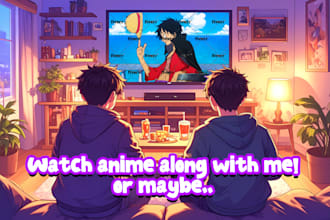watch anime or movie together with you