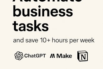automate your business tasks using chatgpt, notion and make to save you hours