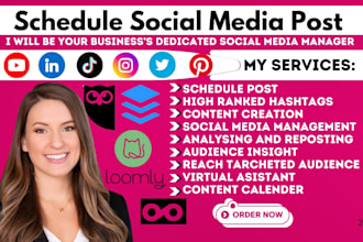 be your socia medial schedule post via hootsuite buffer loomly later metricool
