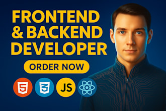 develop modern and responsive frontend and backend websites