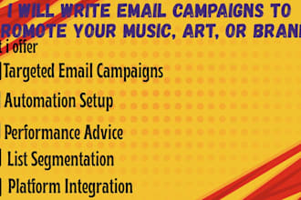 set up email marketing to grow your fanbase and sales
