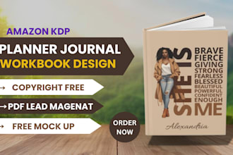 workbook design journal cover page notebook planners create lead magnet PDF