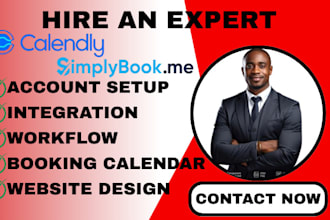 setup and automate simplybook me and calendly