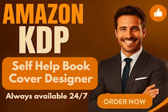 design amazon KDP self help book covers for kindle and print
