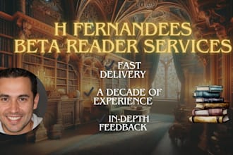 be a beta reader for your romance book and give  you execellent feedback