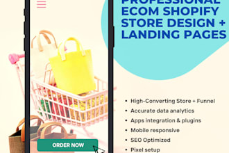 design high converting shopify stores and landing pages