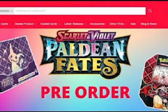 build a professional pokemon shopify store for trading cards