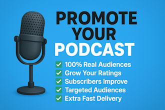 do promote apple podcasts and spotify with huge downloads