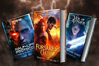 design fantasy, sci fi, horror, and dystopian book cover art