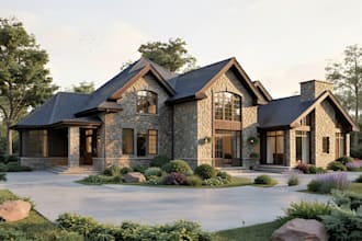 design interior exterior, 3d rendering, sketchup revit model