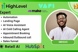 gohighlevel vapi ai make com automation sales funnel hubspot retell ai agent